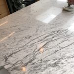 kitchen marble worktop polished in Muswell hill London