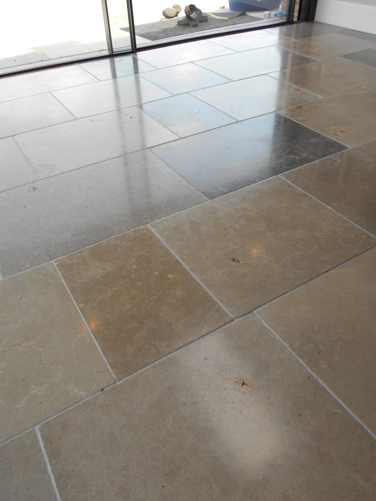 Professional cleaning and restoration of tile and stone