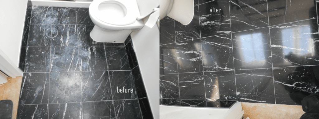 Bathroom tstone tile polishing service
